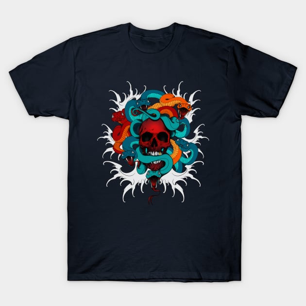skull and snake T-Shirt by Shirt.ly